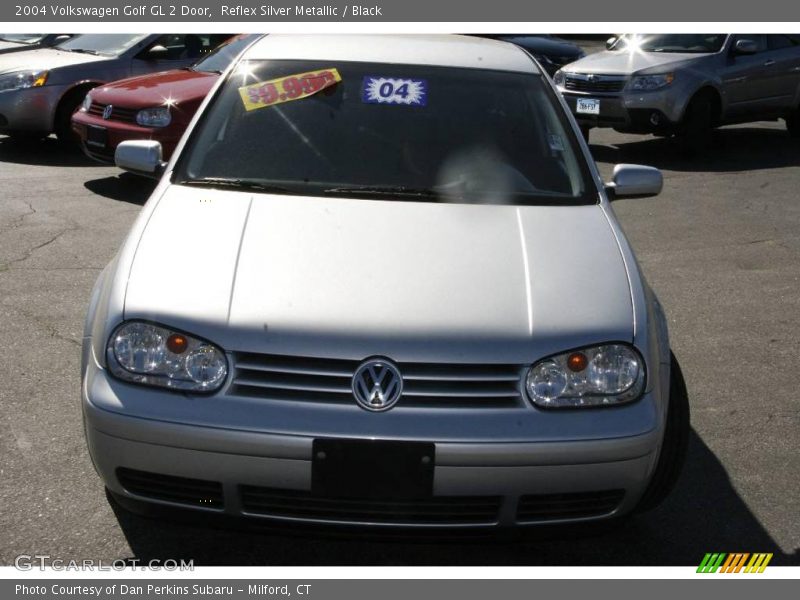 Reflex Silver Metallic / Black 2004 Volkswagen Golf GL 2 Door