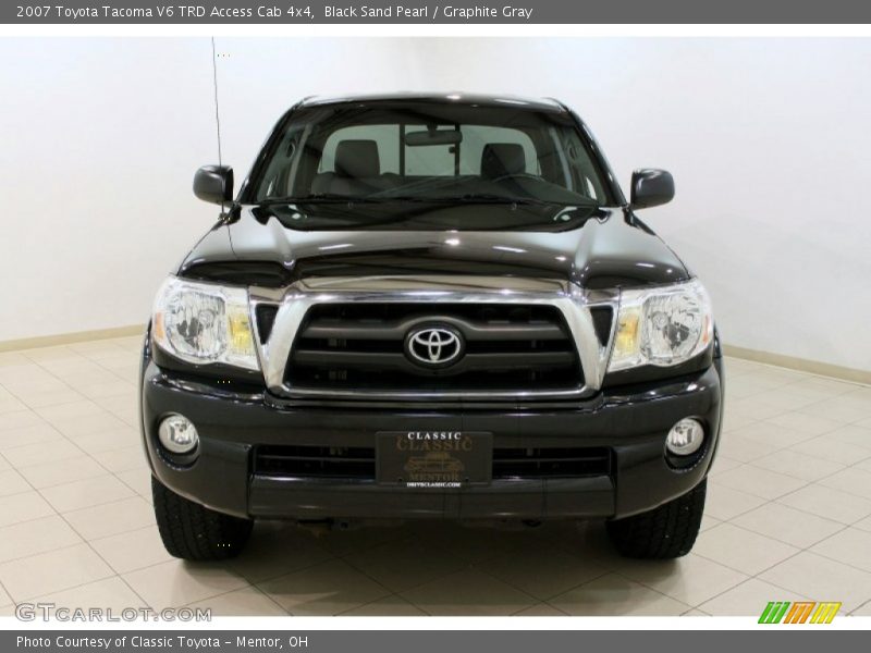 Black Sand Pearl / Graphite Gray 2007 Toyota Tacoma V6 TRD Access Cab 4x4
