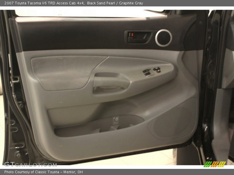 Black Sand Pearl / Graphite Gray 2007 Toyota Tacoma V6 TRD Access Cab 4x4