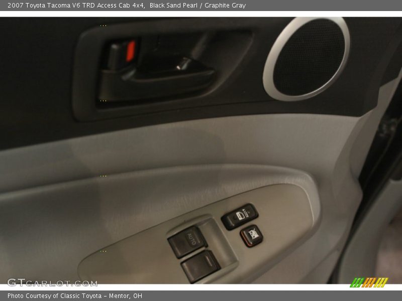 Black Sand Pearl / Graphite Gray 2007 Toyota Tacoma V6 TRD Access Cab 4x4