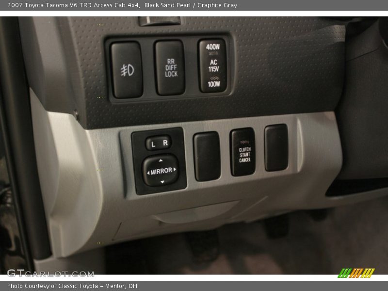 Black Sand Pearl / Graphite Gray 2007 Toyota Tacoma V6 TRD Access Cab 4x4