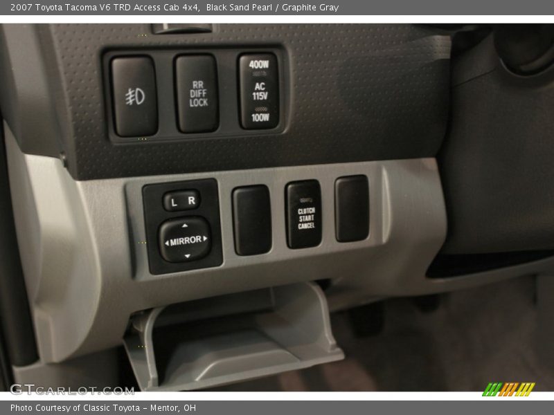 Black Sand Pearl / Graphite Gray 2007 Toyota Tacoma V6 TRD Access Cab 4x4