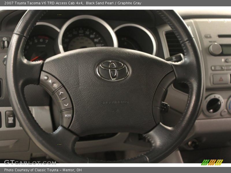 Black Sand Pearl / Graphite Gray 2007 Toyota Tacoma V6 TRD Access Cab 4x4