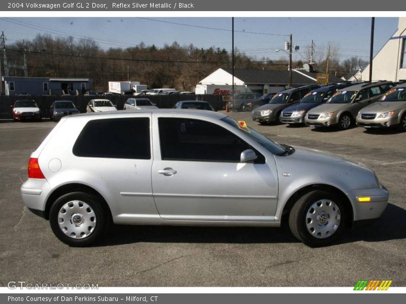 Reflex Silver Metallic / Black 2004 Volkswagen Golf GL 2 Door