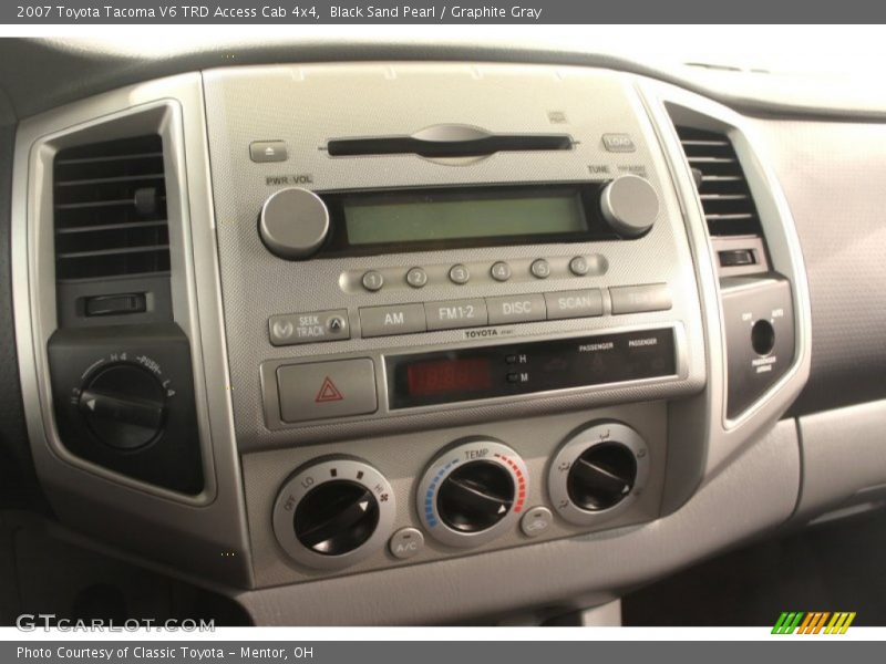 Black Sand Pearl / Graphite Gray 2007 Toyota Tacoma V6 TRD Access Cab 4x4