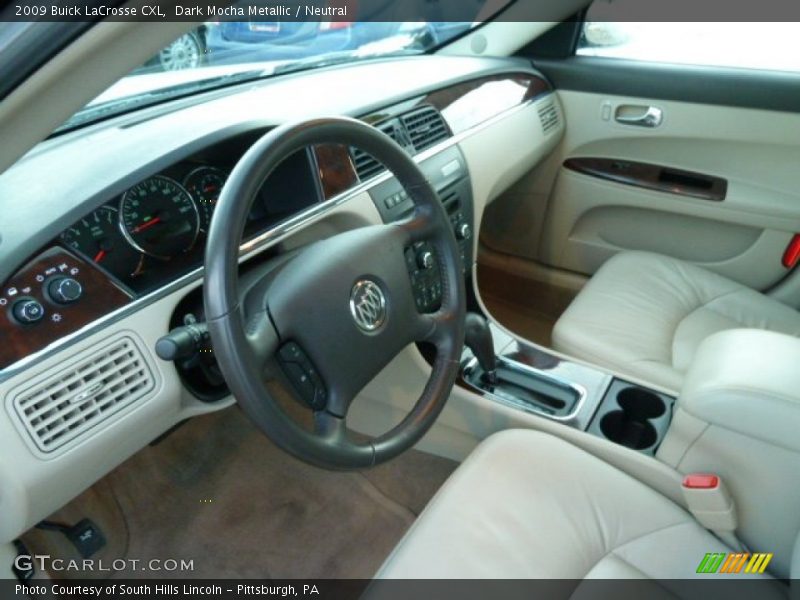 Dark Mocha Metallic / Neutral 2009 Buick LaCrosse CXL