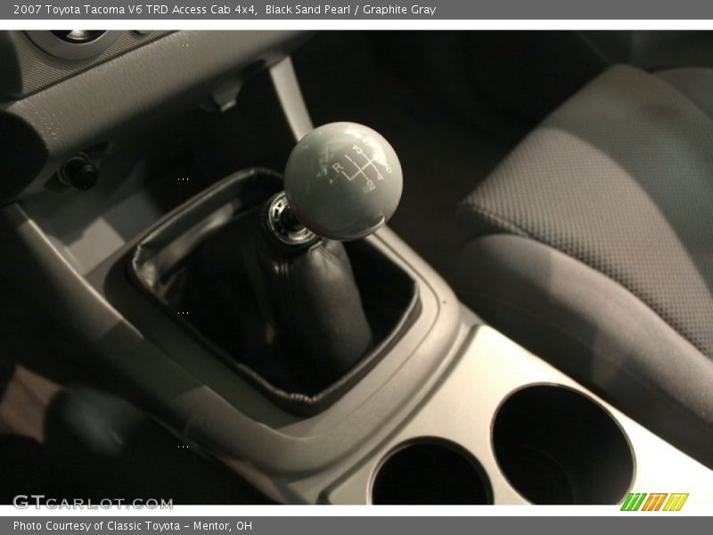 Black Sand Pearl / Graphite Gray 2007 Toyota Tacoma V6 TRD Access Cab 4x4