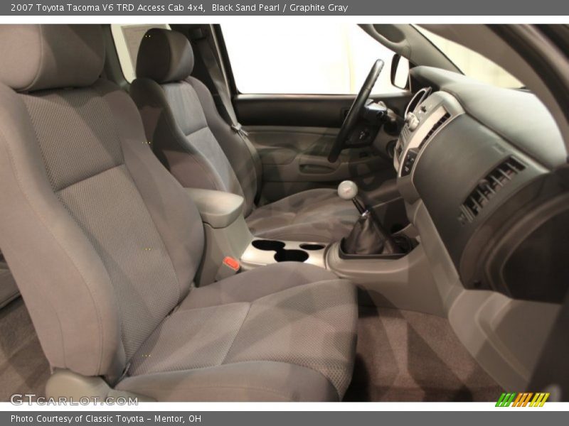 Black Sand Pearl / Graphite Gray 2007 Toyota Tacoma V6 TRD Access Cab 4x4