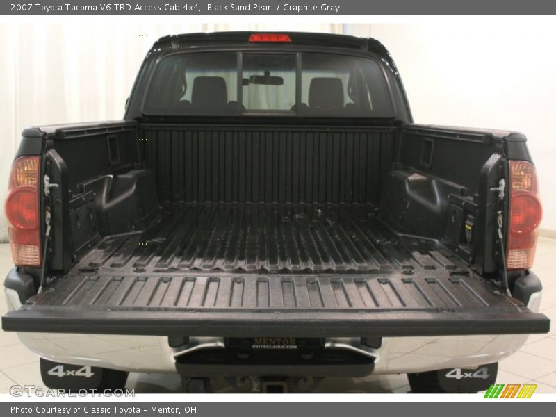 Black Sand Pearl / Graphite Gray 2007 Toyota Tacoma V6 TRD Access Cab 4x4