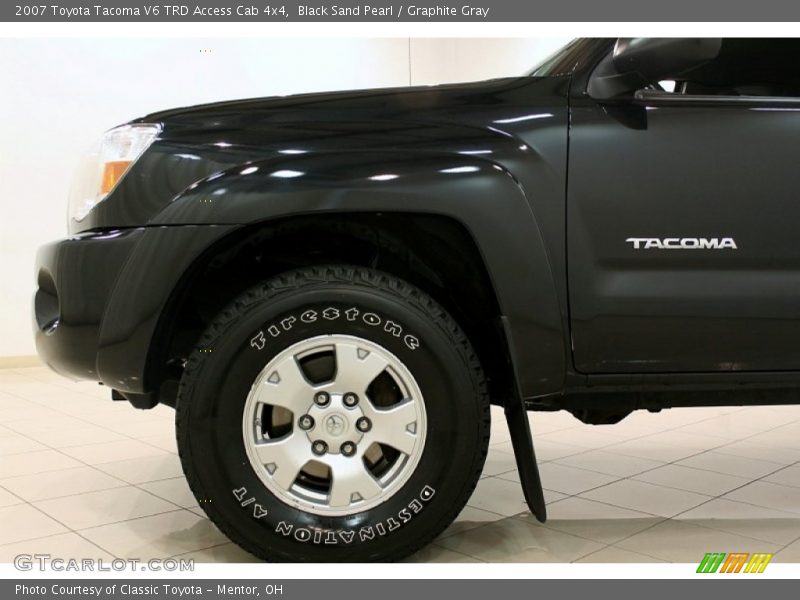Black Sand Pearl / Graphite Gray 2007 Toyota Tacoma V6 TRD Access Cab 4x4