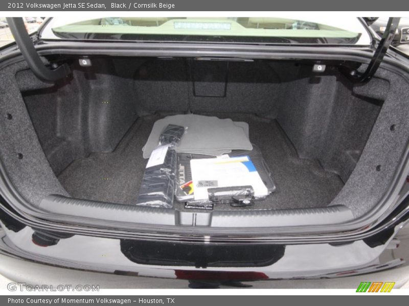 Black / Cornsilk Beige 2012 Volkswagen Jetta SE Sedan
