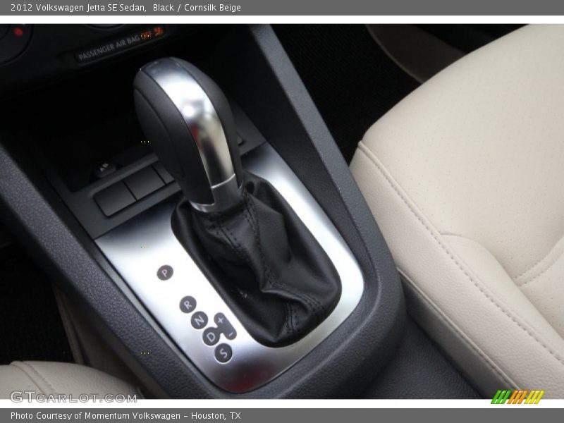 Black / Cornsilk Beige 2012 Volkswagen Jetta SE Sedan