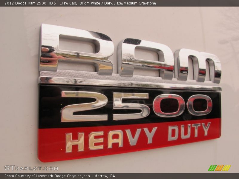 Bright White / Dark Slate/Medium Graystone 2012 Dodge Ram 2500 HD ST Crew Cab