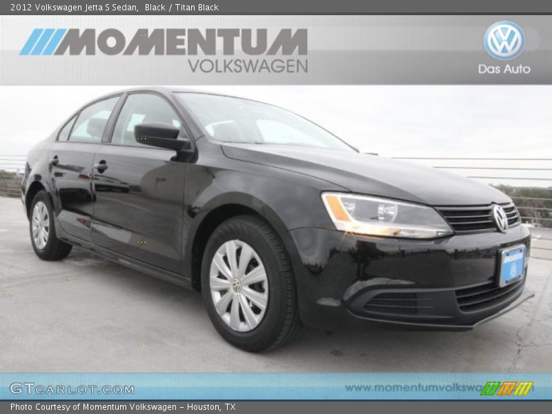 Black / Titan Black 2012 Volkswagen Jetta S Sedan