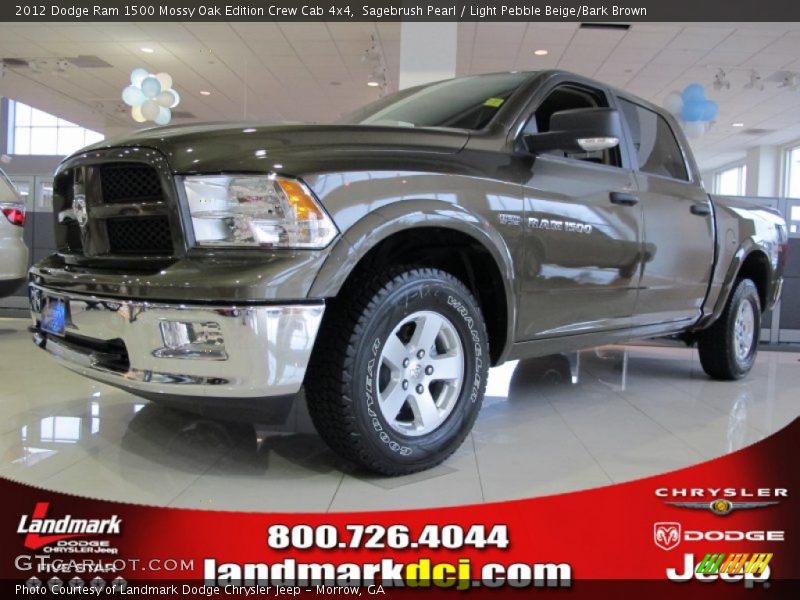 Sagebrush Pearl / Light Pebble Beige/Bark Brown 2012 Dodge Ram 1500 Mossy Oak Edition Crew Cab 4x4