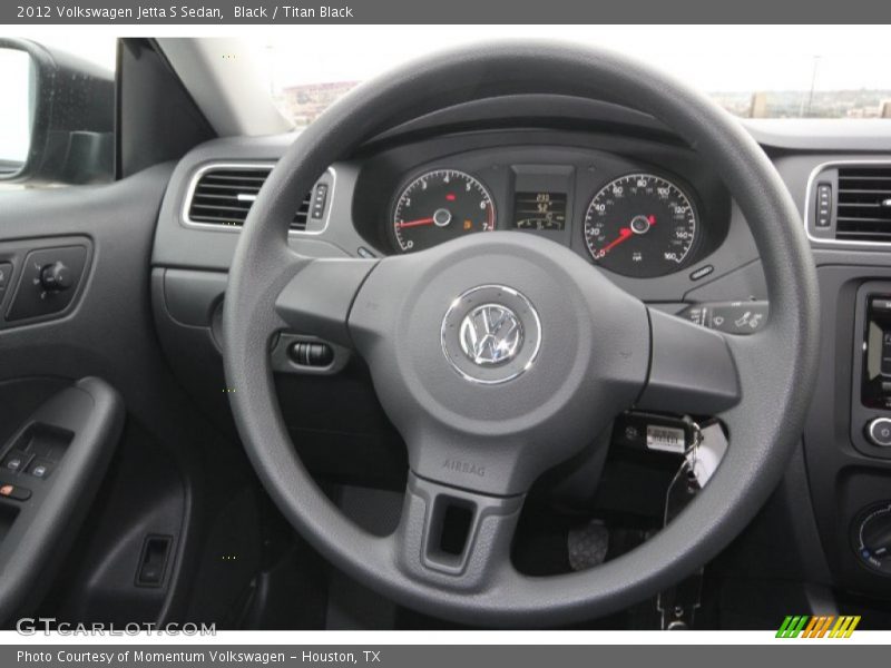 Black / Titan Black 2012 Volkswagen Jetta S Sedan