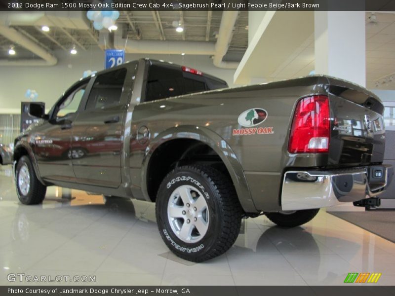  2012 Ram 1500 Mossy Oak Edition Crew Cab 4x4 Sagebrush Pearl