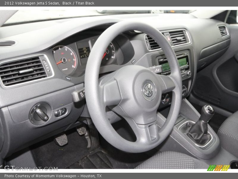 Black / Titan Black 2012 Volkswagen Jetta S Sedan