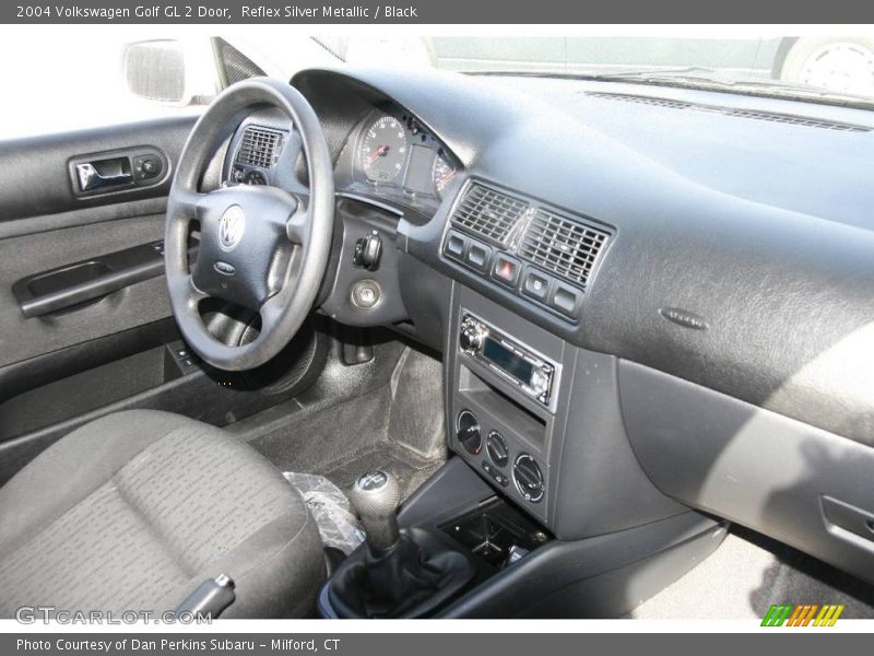 Reflex Silver Metallic / Black 2004 Volkswagen Golf GL 2 Door