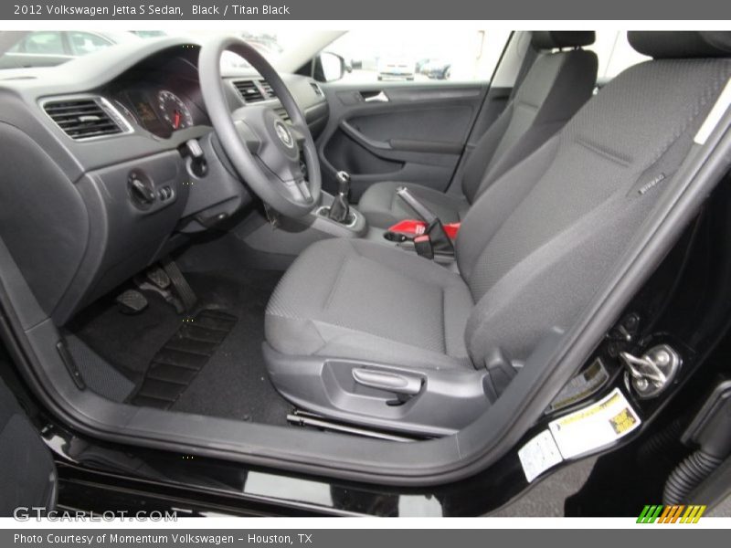 Black / Titan Black 2012 Volkswagen Jetta S Sedan