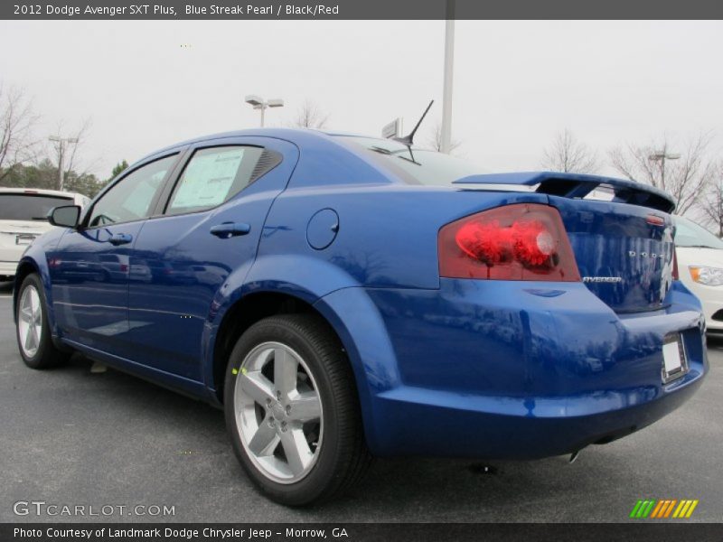 Blue Streak Pearl / Black/Red 2012 Dodge Avenger SXT Plus