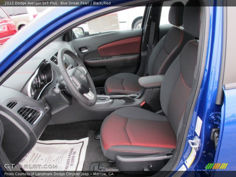  2012 Avenger SXT Plus Black/Red Interior