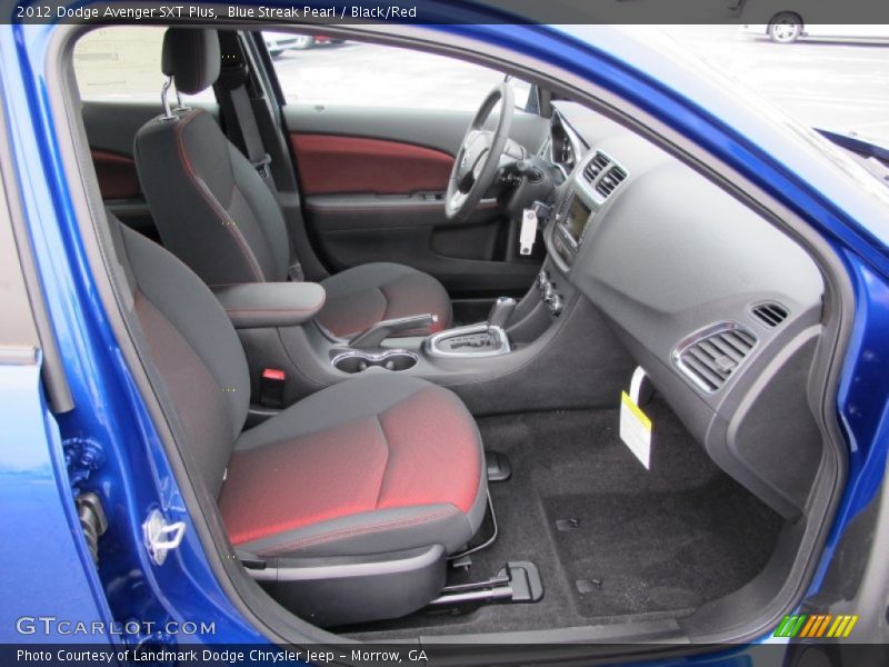  2012 Avenger SXT Plus Black/Red Interior
