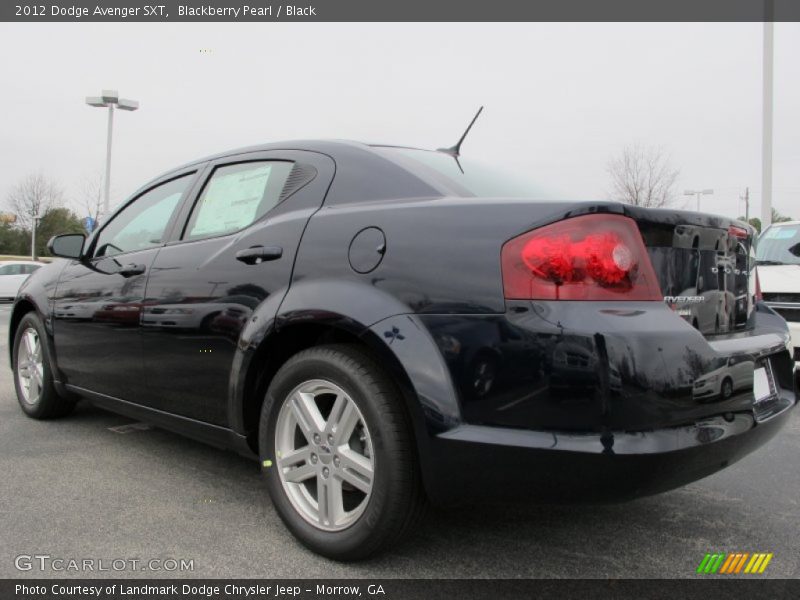 Blackberry Pearl / Black 2012 Dodge Avenger SXT