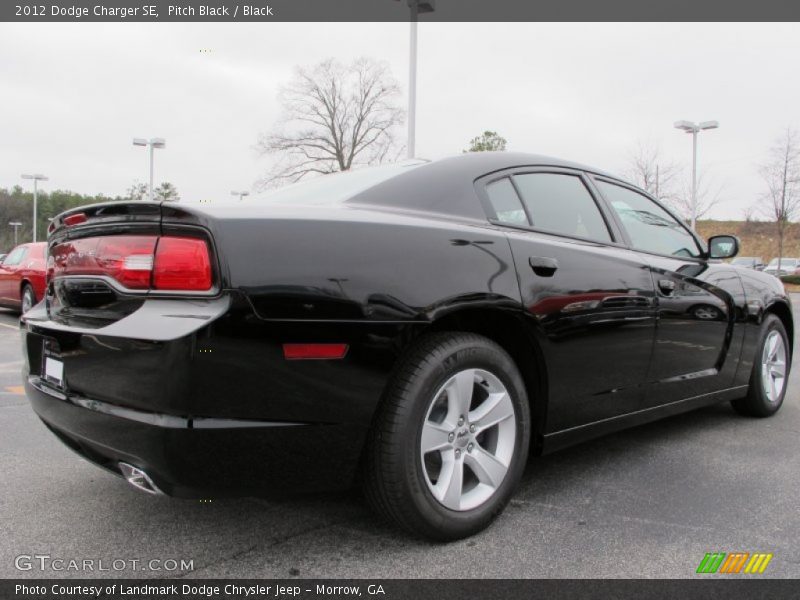 Pitch Black / Black 2012 Dodge Charger SE