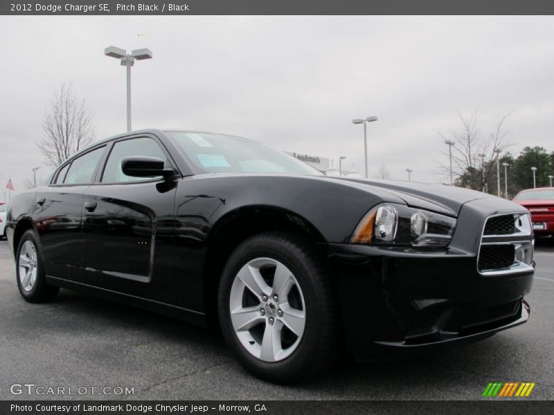 Pitch Black / Black 2012 Dodge Charger SE