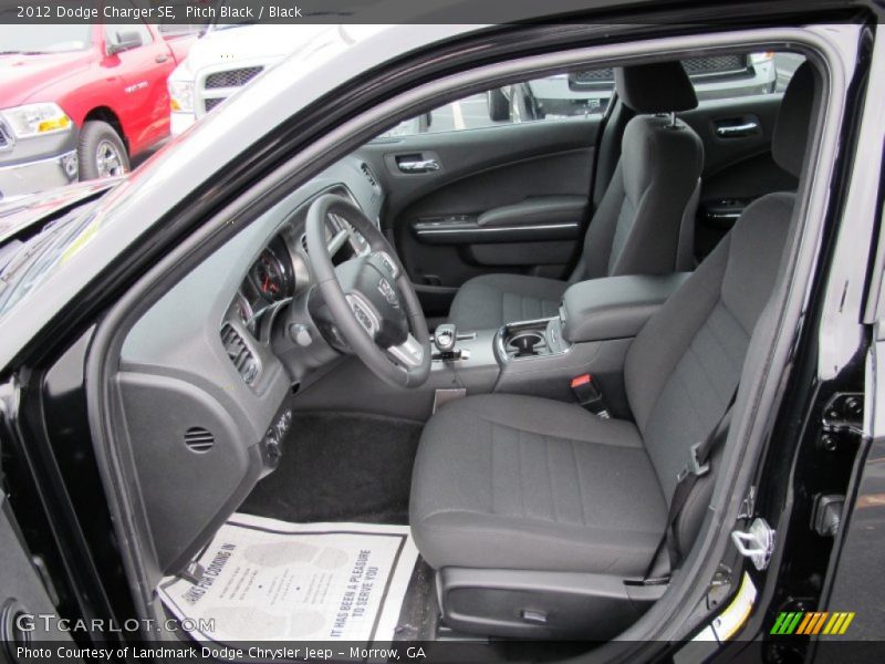 Pitch Black / Black 2012 Dodge Charger SE