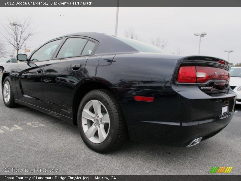 Blackberry Pearl / Black 2012 Dodge Charger SE