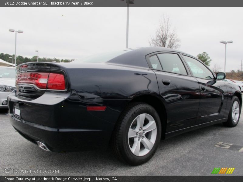 Blackberry Pearl / Black 2012 Dodge Charger SE