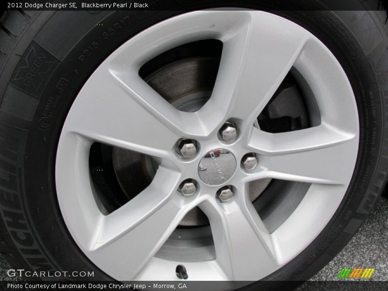 Blackberry Pearl / Black 2012 Dodge Charger SE