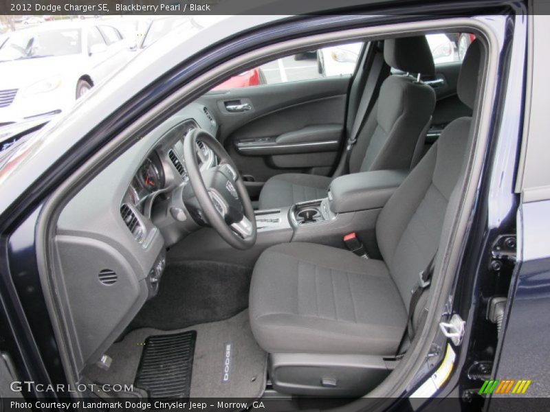 Blackberry Pearl / Black 2012 Dodge Charger SE
