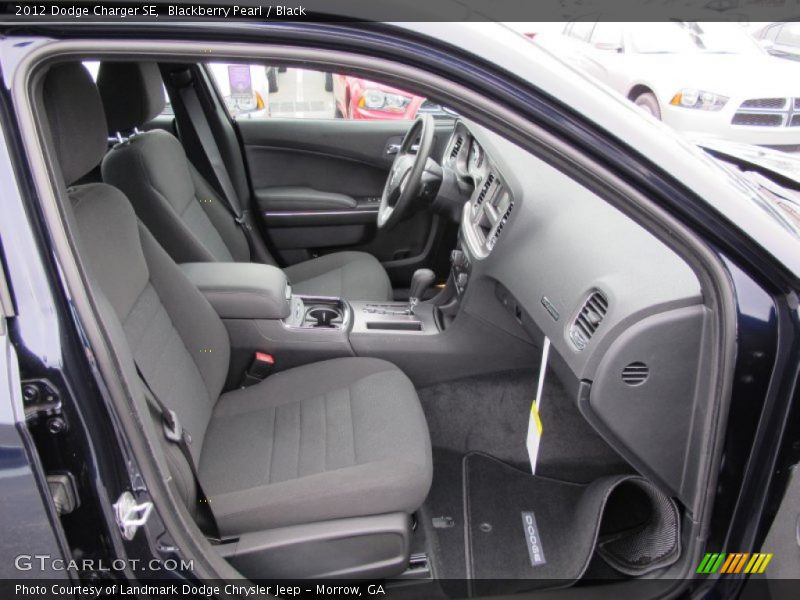 Blackberry Pearl / Black 2012 Dodge Charger SE