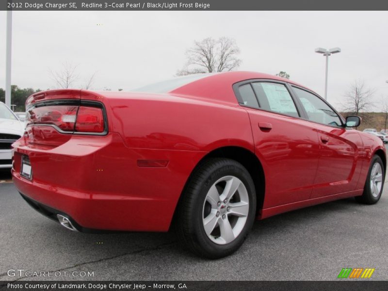 Redline 3-Coat Pearl / Black/Light Frost Beige 2012 Dodge Charger SE