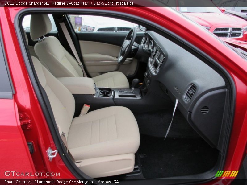 Redline 3-Coat Pearl / Black/Light Frost Beige 2012 Dodge Charger SE