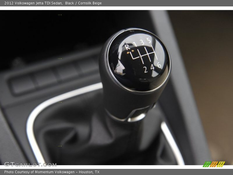 Black / Cornsilk Beige 2012 Volkswagen Jetta TDI Sedan