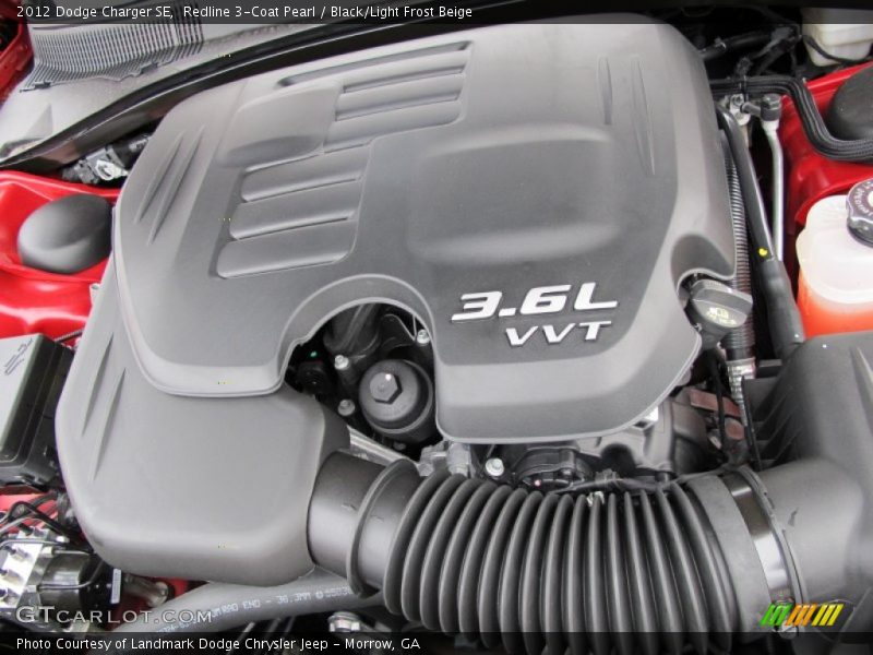 Redline 3-Coat Pearl / Black/Light Frost Beige 2012 Dodge Charger SE