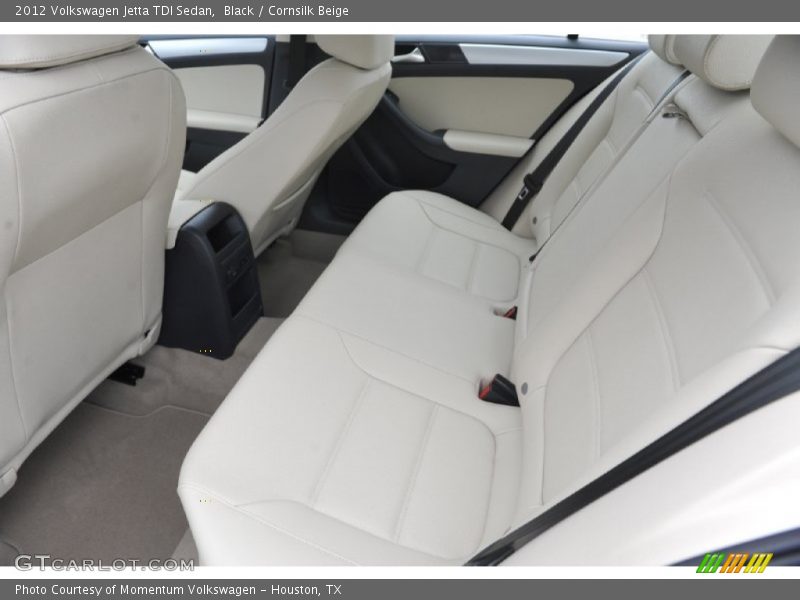 Black / Cornsilk Beige 2012 Volkswagen Jetta TDI Sedan