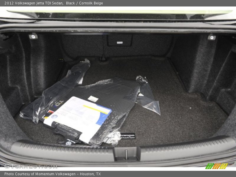 Black / Cornsilk Beige 2012 Volkswagen Jetta TDI Sedan