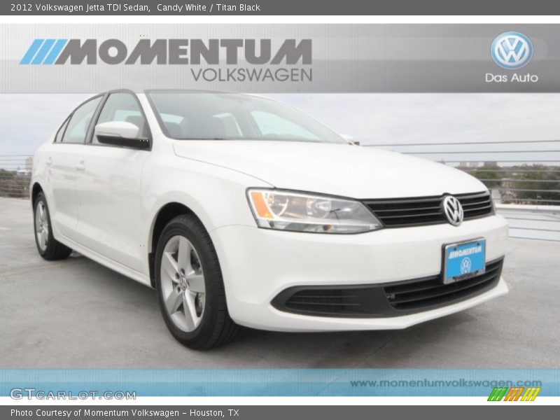 Candy White / Titan Black 2012 Volkswagen Jetta TDI Sedan