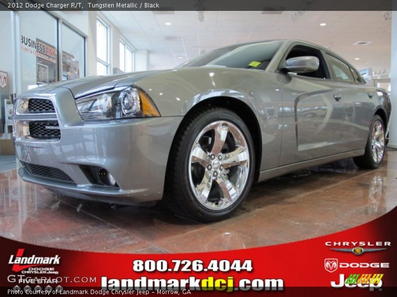 Tungsten Metallic / Black 2012 Dodge Charger R/T