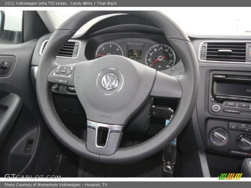 Candy White / Titan Black 2012 Volkswagen Jetta TDI Sedan