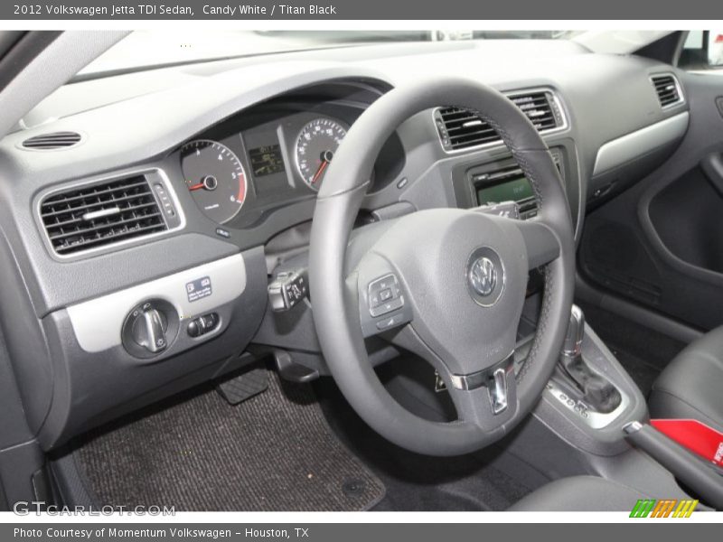 Candy White / Titan Black 2012 Volkswagen Jetta TDI Sedan