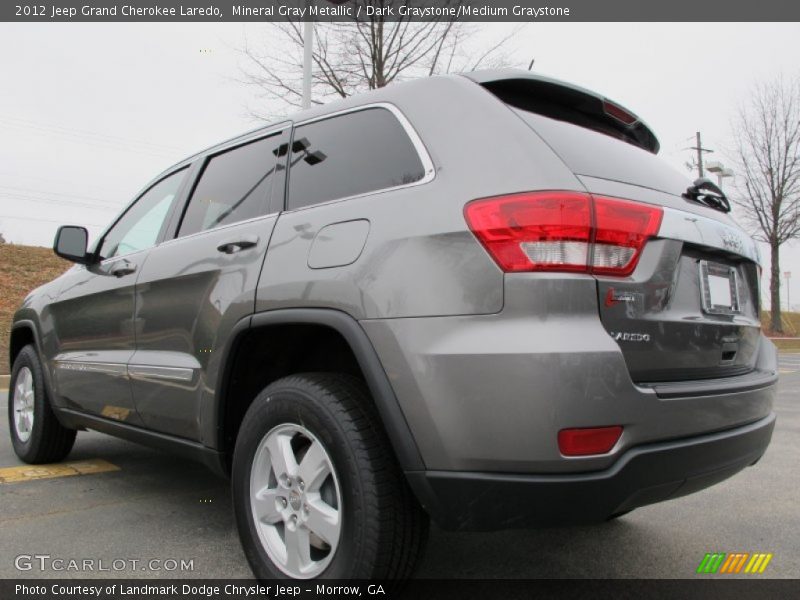 Mineral Gray Metallic / Dark Graystone/Medium Graystone 2012 Jeep Grand Cherokee Laredo