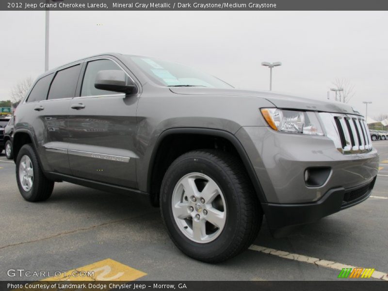 Mineral Gray Metallic / Dark Graystone/Medium Graystone 2012 Jeep Grand Cherokee Laredo