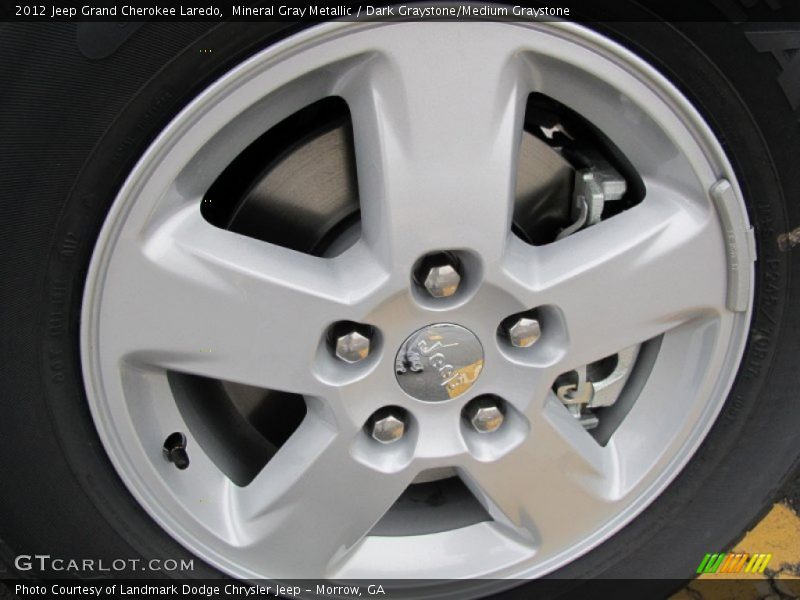 Mineral Gray Metallic / Dark Graystone/Medium Graystone 2012 Jeep Grand Cherokee Laredo