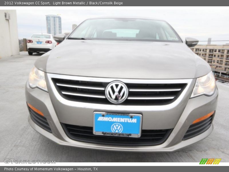 Light Brown Metallic / Black/Cornsilk Beige 2012 Volkswagen CC Sport